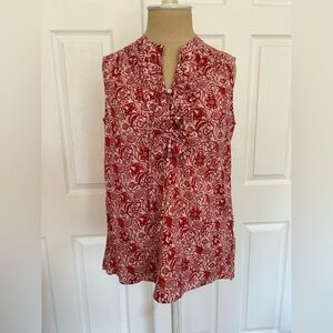 Derek Lam - Red Vintage Floral Top